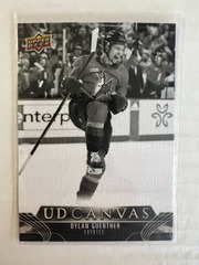 2023-24 Upper Deck Series 2 UD Canvas #C124 Dylan Guenther Black & White Coyotes